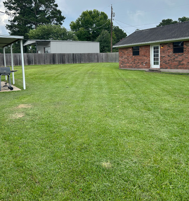 Landscaping services and grass cutting.